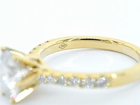 Gouden ring met een briljant geslepen diamant van 3.00 carat - afbeelding 11 van  11