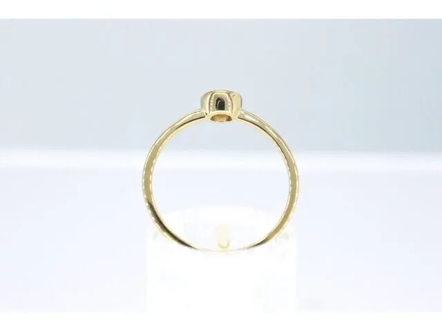 Gouden ring met een briljant geslepen diamant - afbeelding 4 van  6