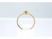 Gouden ring met een briljant geslepen diamant - afbeelding 4 van  6