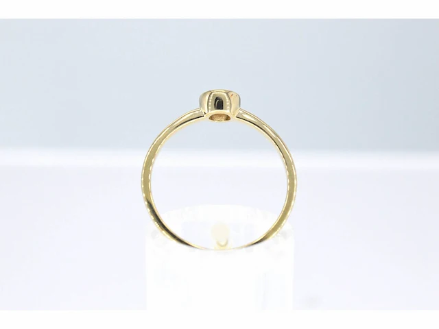 Gouden ring met een briljant geslepen diamant - afbeelding 4 van  7