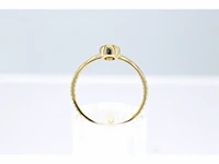 Gouden ring met een briljant geslepen diamant - afbeelding 4 van  7