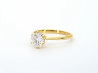 Gouden ring met een briljant geslepen diamanten van 0.70 carat - afbeelding 4 van  7