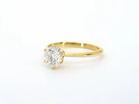 Gouden ring met een briljant geslepen diamanten van 0.70 carat - afbeelding 4 van  8