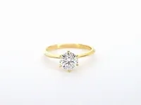 Gouden ring met een briljant geslepen diamanten van 1.00 carat - afbeelding 9 van  11