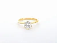 Gouden ring met een briljant geslepen diamanten van 1.00 carat - afbeelding 8 van  11