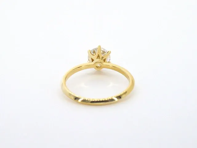 Gouden ring met een briljant geslepen diamanten van 1.00 carat - afbeelding 9 van  11