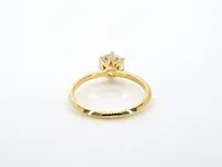 Gouden ring met een briljant geslepen diamanten van 1.00 carat - afbeelding 9 van  11