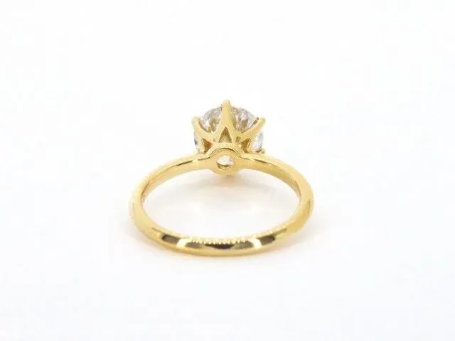 Gouden ring met een briljant geslepen diamanten van 2.00 carat - afbeelding 6 van  9