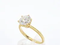 Gouden ring met een briljant geslepen diamanten van 2.00 carat - afbeelding 4 van  10