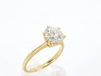 Gouden ring met een briljant geslepen diamanten van 2.00 carat - afbeelding 5 van  10