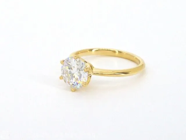 Gouden ring met een briljant geslepen diamanten van 2.00 carat - afbeelding 8 van  10