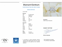 Gouden ring met éen grote diamant van 6.00 carat en twee triangel geslepen diamanten - afbeelding 7 van  13