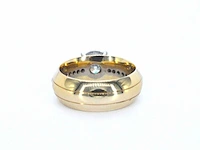 Gouden ring met een rij diamanten en centraal een grote diamant van 2.00 carat - afbeelding 6 van  10