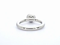 Gouden ring met natuurlijke diamanten en een swiss blue topaas - afbeelding 6 van  10