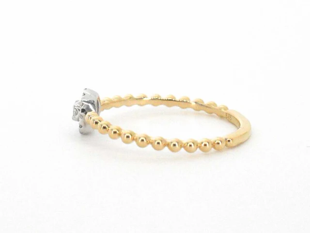 Gouden ring met natuurlijke geslepen briljant diamanten - afbeelding 5 van  10