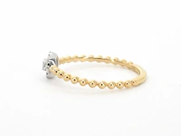 Gouden ring met natuurlijke geslepen briljant diamanten - afbeelding 5 van  10