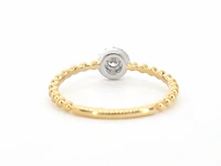 Gouden ring met natuurlijke geslepen briljant diamanten - afbeelding 8 van  10