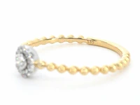 Gouden ring met natuurlijke geslepen briljant diamanten - afbeelding 9 van  10