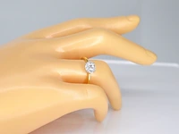 Gouden ring met prinses en marquise geslepen natuurlijke diamanten - afbeelding 2 van  7