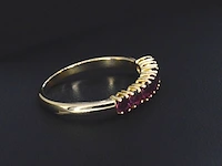Gouden ring met robijnen - afbeelding 5 van  9