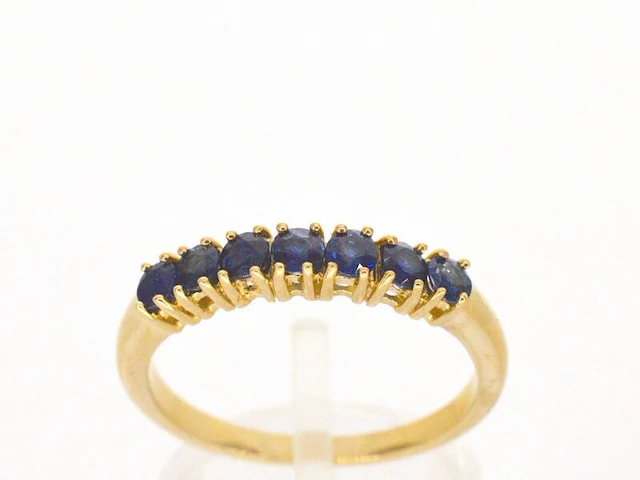 Gouden ring met saffieren - afbeelding 1 van  8