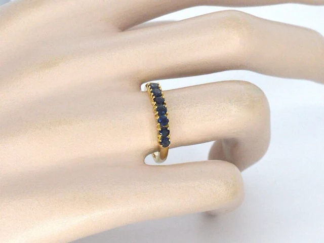 Gouden ring met saffieren - afbeelding 2 van  8
