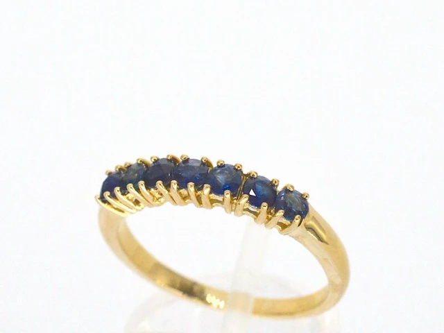 Gouden ring met saffieren - afbeelding 3 van  8