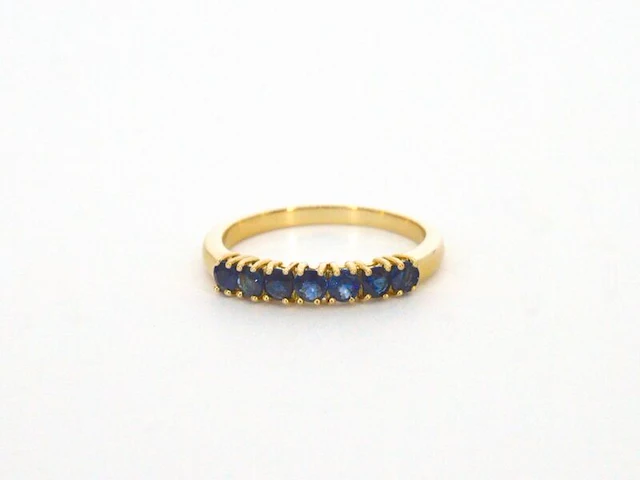 Gouden ring met saffieren - afbeelding 6 van  8