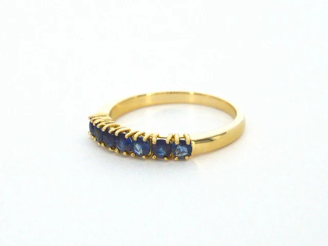 Gouden ring met saffieren - afbeelding 8 van  8