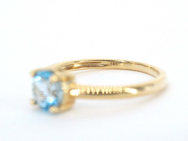 Gouden ring met topaas - afbeelding 10 van  10