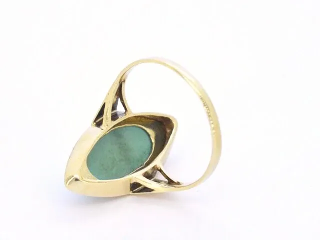 Gouden ring met turquoise - afbeelding 6 van  8