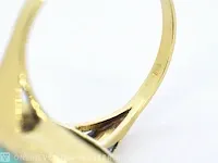 Gouden ring met turquoise - afbeelding 7 van  8