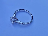 Gouden ring met witte safier - 1.12ct - 14k goud - afbeelding 2 van  7