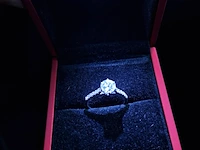Gouden ring met witte safier - 1.12ct - 14k goud - afbeelding 4 van  7