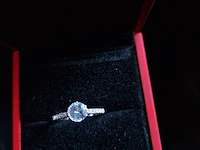 Gouden ring met witte safier - 1.12ct - 14k goud - afbeelding 6 van  7