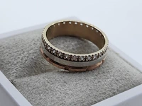 Gouden ring met zirkonia, 14 karaats - afbeelding 6 van  7