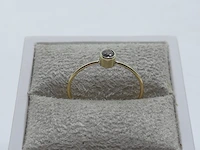 Gouden ring met zirkonia, 14 karaats - afbeelding 1 van  7
