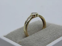 Gouden ring met zirkonia, 14 karaats - afbeelding 3 van  8