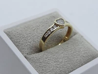 Gouden ring met zirkonia, 14 karaats - afbeelding 5 van  8