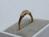 Gouden ring met zirkonia, 14 karaats - afbeelding 3 van  9