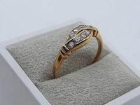 Gouden ring met zirkonia, 14 karaats - afbeelding 5 van  9