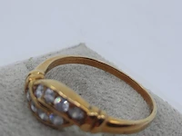 Gouden ring met zirkonia, 14 karaats - afbeelding 7 van  9