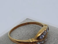 Gouden ring met zirkonia, 14 karaats - afbeelding 8 van  9