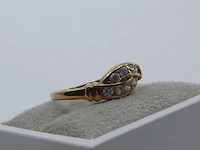 Gouden ring met zirkonia, 14 karaats - afbeelding 9 van  9