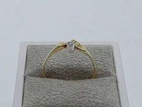 Gouden ring met zirkonia, 14 karaats - afbeelding 1 van  5