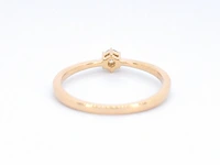 Gouden ring solitaire met een briljant geslepen diamant - afbeelding 8 van  10