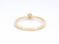 Gouden ring solitaire met een briljant geslepen diamant - afbeelding 10 van  11