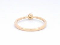 Gouden ring solitaire met een briljant geslepen diamant - afbeelding 7 van  11