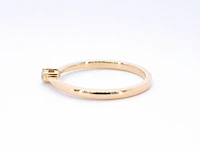Gouden ring solitaire met een briljant geslepen diamant - afbeelding 6 van  10