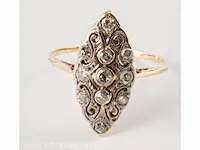 Gouden ring waarde € 750,00 met diamant - afbeelding 2 van  8